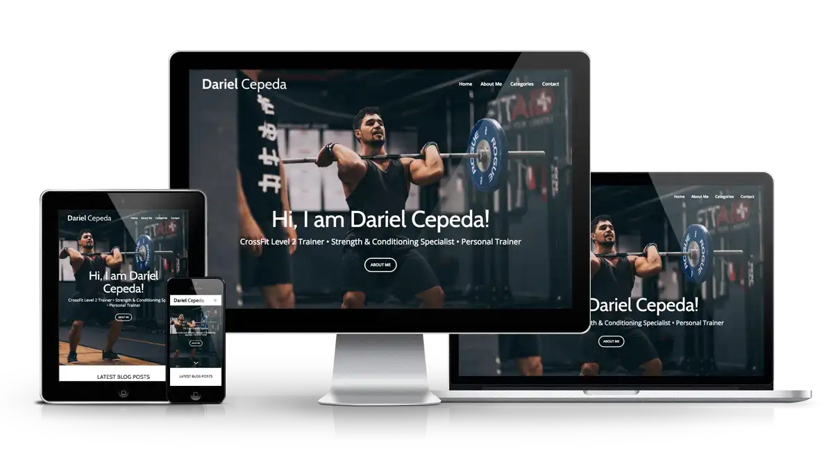 Personal Trainer Website Design